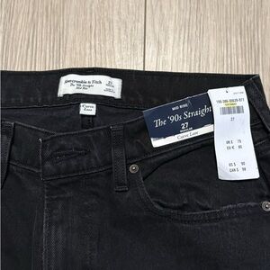 Abercrombie & Fitch Men's Dark Gray Straight Jeans